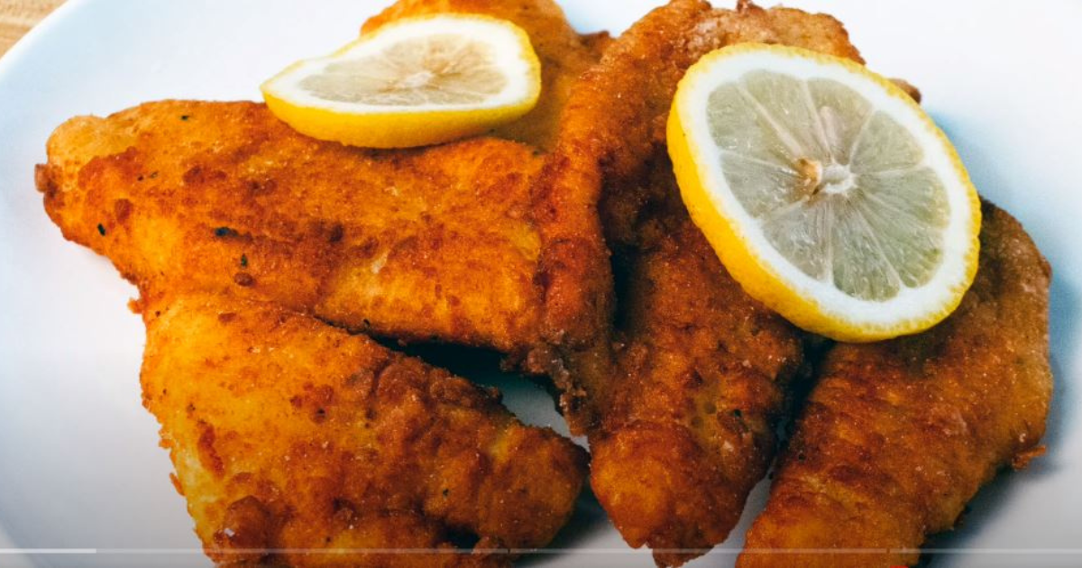 Southern Fried Flounder dish